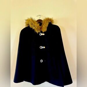 Michael Kors Hooded Cape Coat